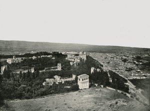 Die Stadt und die Alhambra, Granada, Spanien, 1895