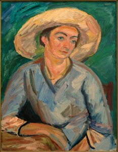 Frau mit Hut (Oda Rösler)