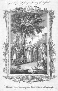 Berinus bekehrt die Sachsen zum Christentum