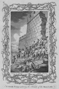 Die britischen Truppen betreten die Bresche des Moro Castle, ca. 1770er Jahre von Walker