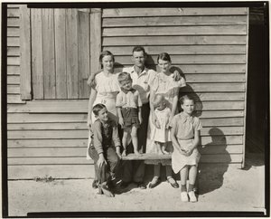 Sharecropper-Familie, Hale County, Alabama / Burroughs-Familie, Hale County, Alabama