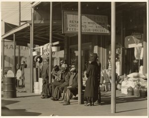 Bürgersteigszene, Selma, Alabama