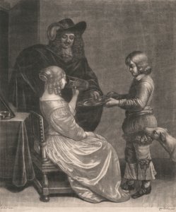 Dame, Kavalier und ein Page von Wallerant Vaillant