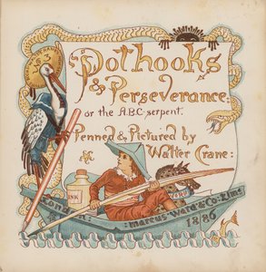 Illustration für Pothooks and Perseverance von Walter Crane von Walter (after) Crane