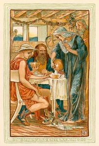 Die Fremden werden bewirtet von Walter (after) Crane