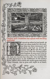 Kapitel XIV. Hallblithe spricht erneut mit dem König. Abbildung eines schlafenden Mannes unter einem Baum.