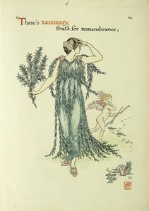 Blumen aus Shakespeares Garten: Rosmarin, 1906
