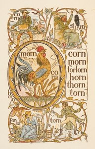 Reimwörter, die mit dem Buchstaben N enden. Zur Veranschaulichung der Verwendung des Buchstabens O. Der Goldene Primer
