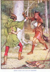 Robin Hood und Guy von Gisborne, ca. 1920