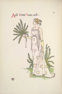 Rose Mary. Eine junge Frau, die eine Pflanze hält