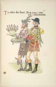 Zwei Diener, Ling und Hartstongue von Walter Crane