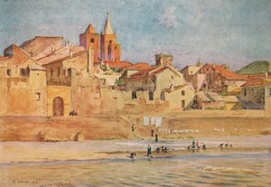 Albenga vom Centa, ca. 1910, 1912
