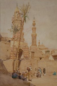 Eine arabische Straßenszene, Kairo