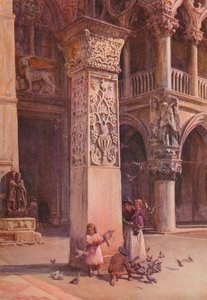 Auf der Piazzetta, Venedig, um 1900 1913