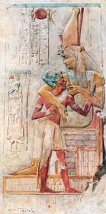 Isis stillt Seti I, Abydos