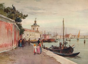 La Dogana, Venedig, um 1900-1913 von Walter Frederick Roofe Tyndale