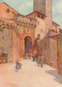 Portone Dei Becci, San Gimignano, um 1900, 1913