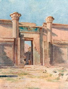 Der ptolemäische Pylon, Medinet Habu von Walter Frederick Roofe Tyndale