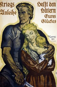 Erster Weltkrieg 1914-1918. Deutsches Plakat für Kriegsanleihen von Walter Georgi