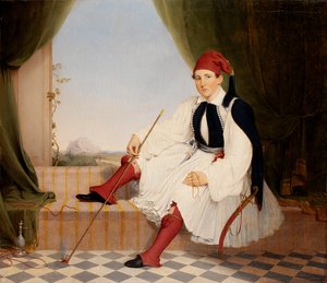 Porträt von John B. Carmac, in griechischer Evzone-Tracht, 1853