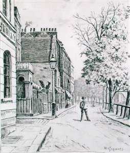 Acht Glocken und Cheyne Walk, Chelsea von Walter Greaves