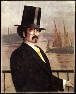 Porträt von Whistler an der Themse
