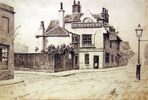 The Black Lion, Old Church Street, Chelsea von Walter Greaves