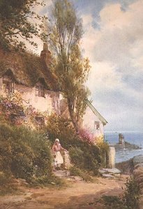 Hütte am Meer von Walter Henry Sweet