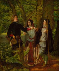 Wie es euch gefällt - Akt IV Szene I - Rosalind unterrichtet Orlando in der Zeremonie... (1850)