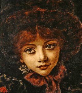 Porträt von Alice Knewstub, der Tochter des Künstlers von Walter John Knewstub