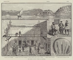 Das griechische Strafgefängnis in Nauplia von Walter Paget