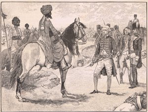 Die Kapitulation von Baillie vor Hyder Ali, 1780