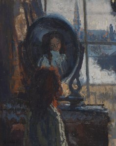 Mädchen am Spiegel, kleine Rachel von Walter Richard Sickert