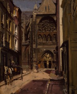 La Rue Pecquet, Dieppe, Frankreich (1900)