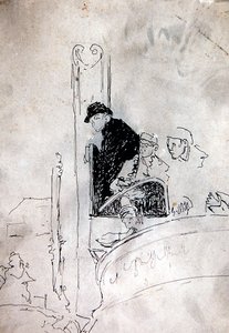 Die Galerie des Old Bedford, um 1895-1900 von Walter Richard Sickert