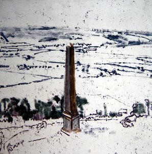 Der Obelisk von Arques, Eaulne-Tal, Dieppe, ca. 1913-14