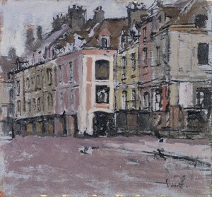 Die alten Arkaden, Dieppe; Les Vieux Arcades, Dieppe, um 1898-1900