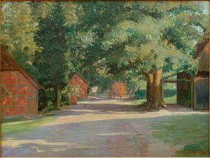 Sommerliche Dorfstraße