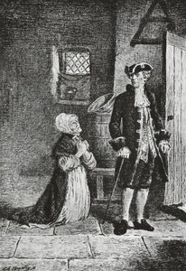 Elspeth und Lord Glenallan, Illustration für Der Altertumsforscher von Walter Scott
