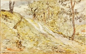 Landschaftsskizze von Walter Shirlaw