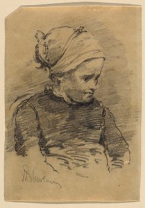 Porträt eines Bauernmädchens von Walter Shirlaw