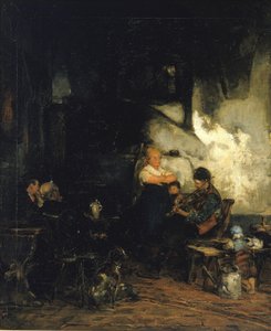 Das Gasthaus, Deutschland von Walter Shirlaw