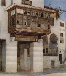Ein altes Haus in der Nähe des Zeltmacher-Basars, Kairo