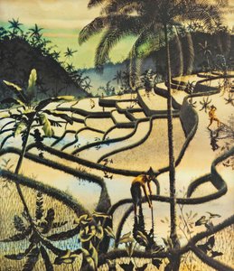 Preanger Landschaft von Walter Spies