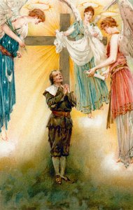 Siehe, drei Leuchtende kamen zu ihm von Walter Stanley Paget