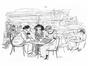 Literaten im Cafe des Westens