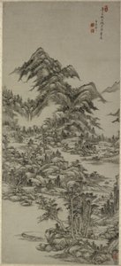 Landschaft nach Huang Gongwang von Wang Yuanqi