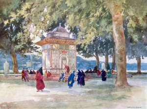 Ein Brunnen am Bosporus von Warwick (after) Goble