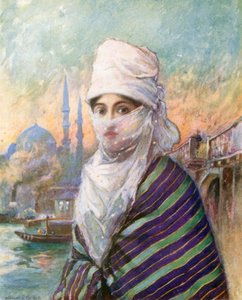 Eine türkische Dame in Outdoor-Kleidung von Warwick (after) Goble