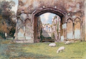 Glastonbury Abbey: St. Josephs Kapelle von Warwick (after) Goble